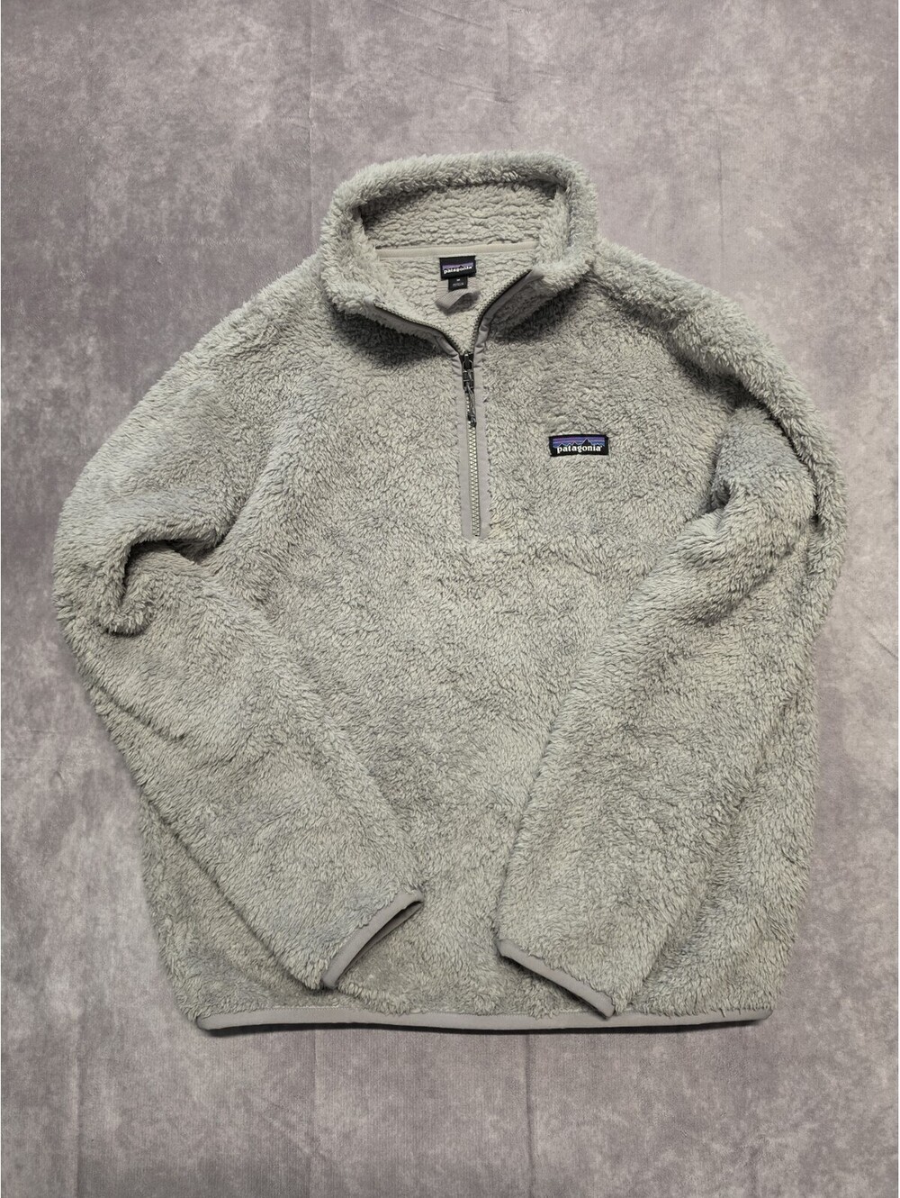 Patagonia Women's Medium Quarter Zip Los Gatos Gray Fleece Sweater. Super Soft.